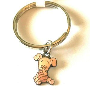 Vintage Disney Piglet Keychain Keyring Winnie The Pooh Vintage Disneyana